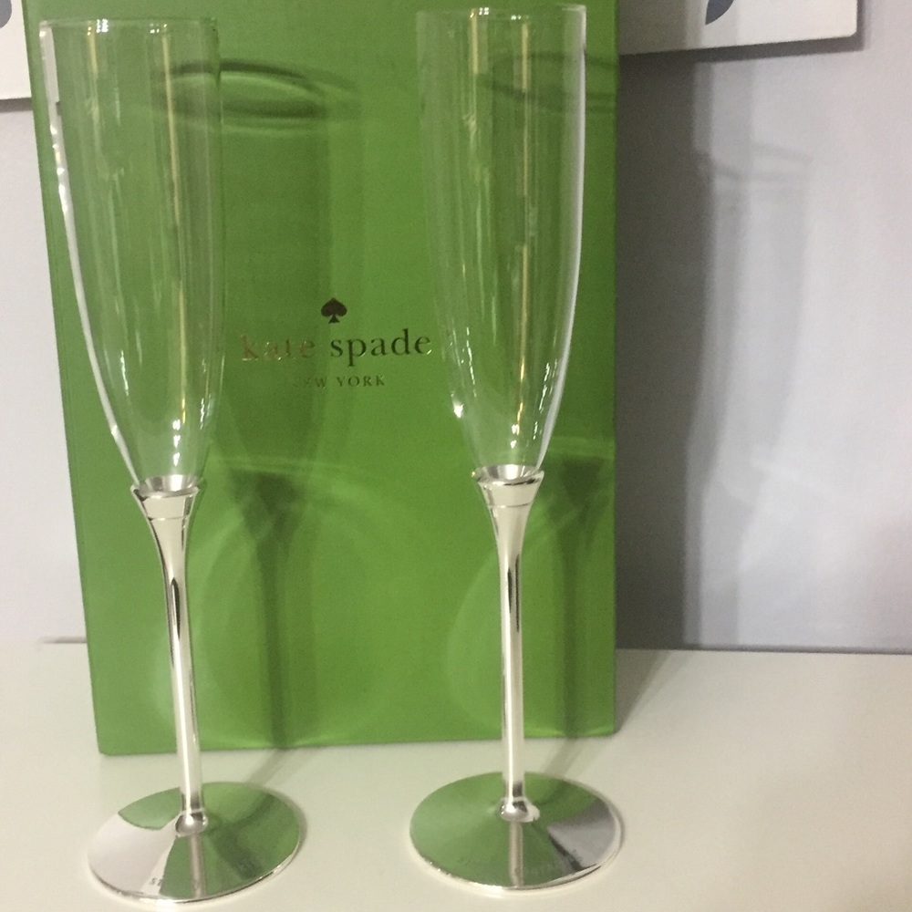 Kate Spade flutes, NWT